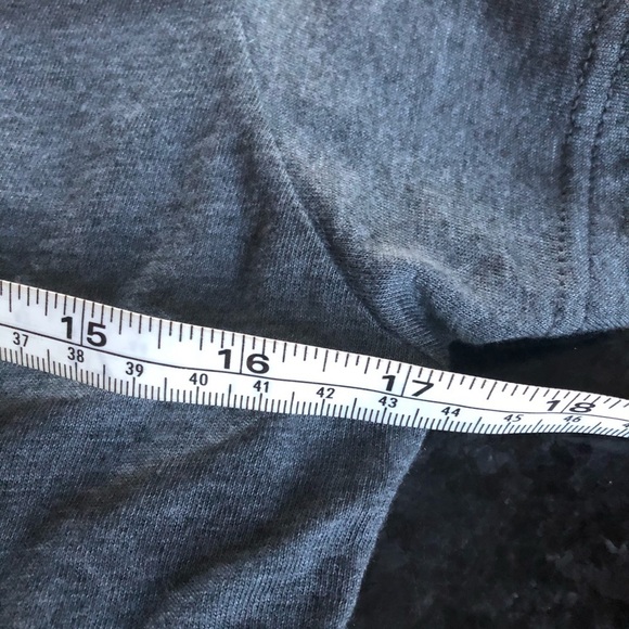 Tultex soft grey shirt sleeve pink graphic T-shirt size Medium - Picture 6 of 7